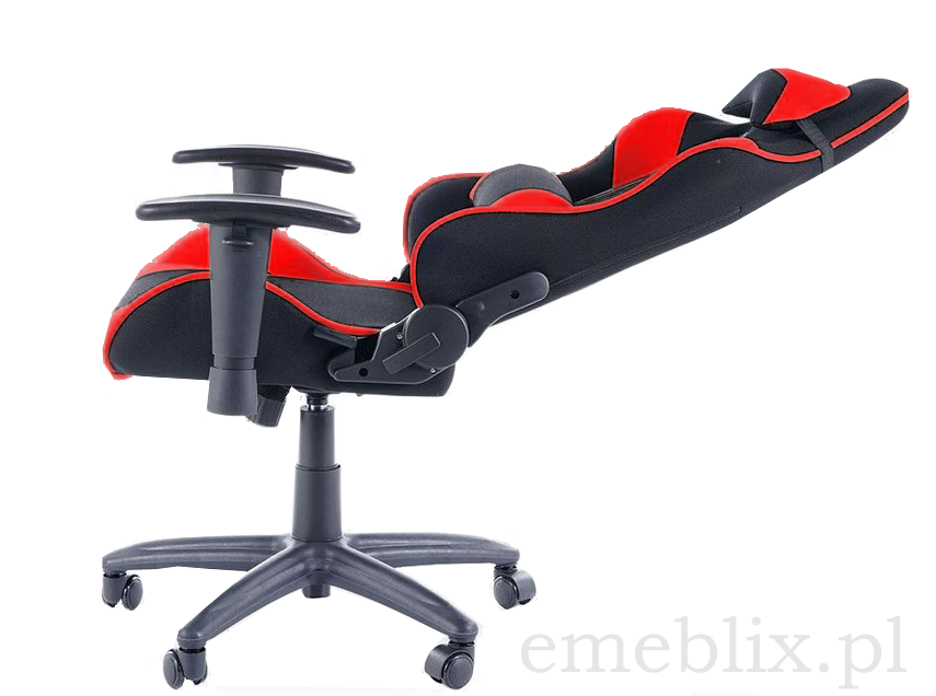 fotel gamingowy Viper czerwono czarny z regulowanym oparciem